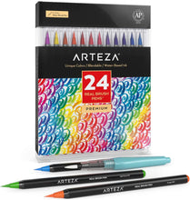Carregar imagem no visualizador da galeria, Arteza marcadores acuarela pincel de 24 colores

