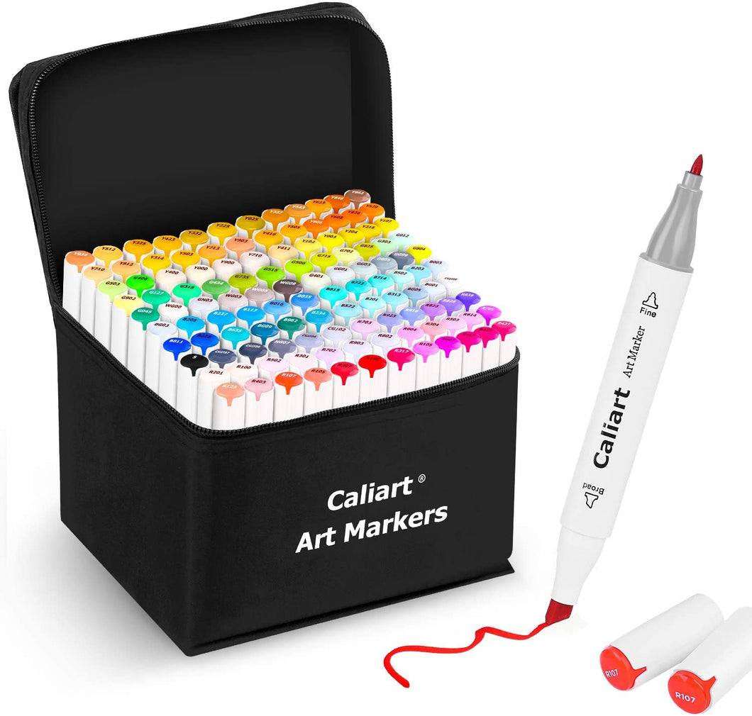 Caliart - Marcadores de alcohol para artistas de 121 colores