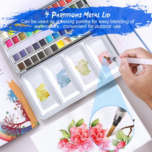 Cargar imagen en el visor de la galería, Emooqi - Juego de pintura de acuarela 42 colores premium
