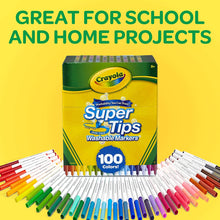 Cargar imagen en el visor de la galería, Crayola  Super Tips 100-Count Assorted Color Washable Markers
