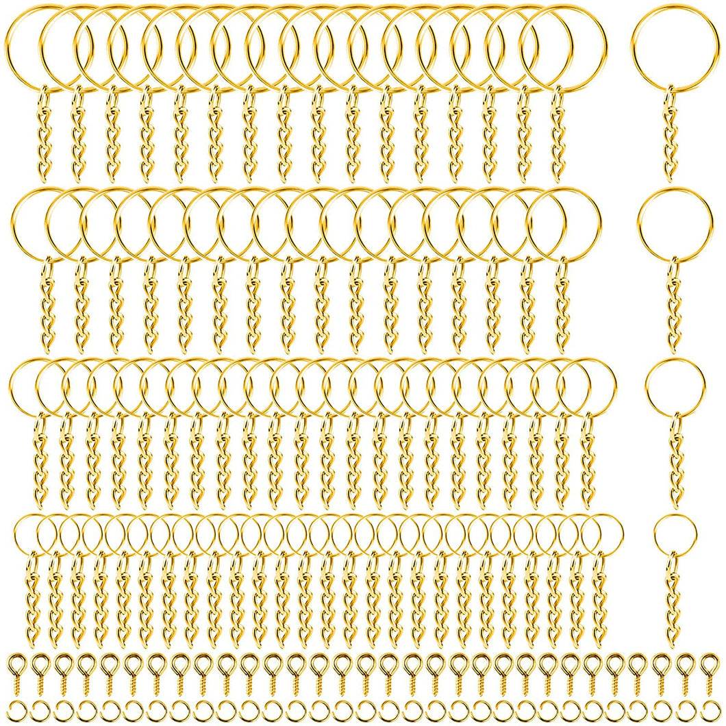 Shynek - Llavero con cadena, 360 unidades dorado