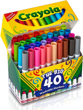 將圖片載入圖庫檢視器 Crayola® The Big 40 Ultra-Clean Washable™ Broad Line Markers
