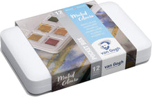 Lade das Bild in den Galerie-Viewer, Van Gogh Watercolor Pocket Box Sets, 12-Pan Muted Colors Set
