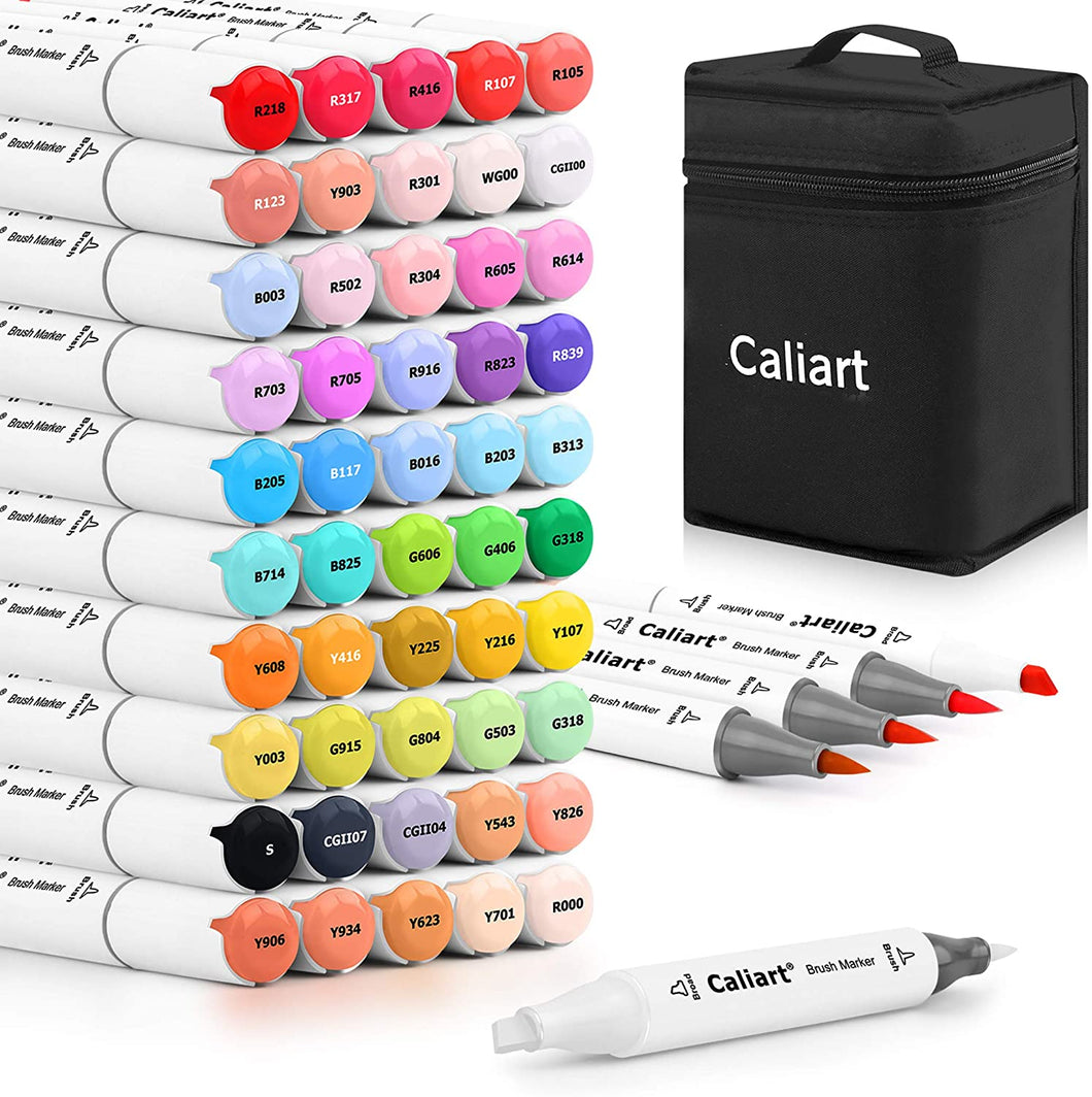 Caliart - Marcadores de alcohol para artistas de 51 colores