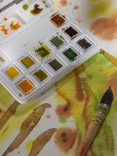 Cargar imagen en el visor de la galería, Van Gogh Watercolor Pocket Box Sets, 12-Pan Shades of Nature Set
