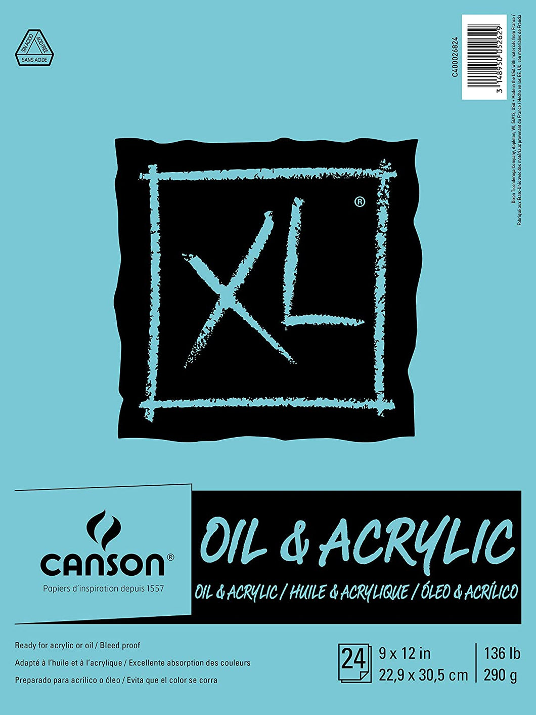 Canson - XL Oil & Acrylic  9” x 12”
