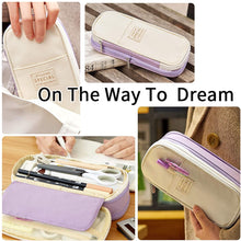 Load image into Gallery viewer, EASTHILL Large Capacity Pencil Case Purple 
