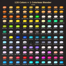 Cargar imagen en el visor de la galería, Caliart - Marcadores de alcohol para artistas de 121 colores
