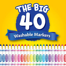 Cargar imagen en el visor de la galería, Crayola® The Big 40 Ultra-Clean Washable™ Broad Line Markers
