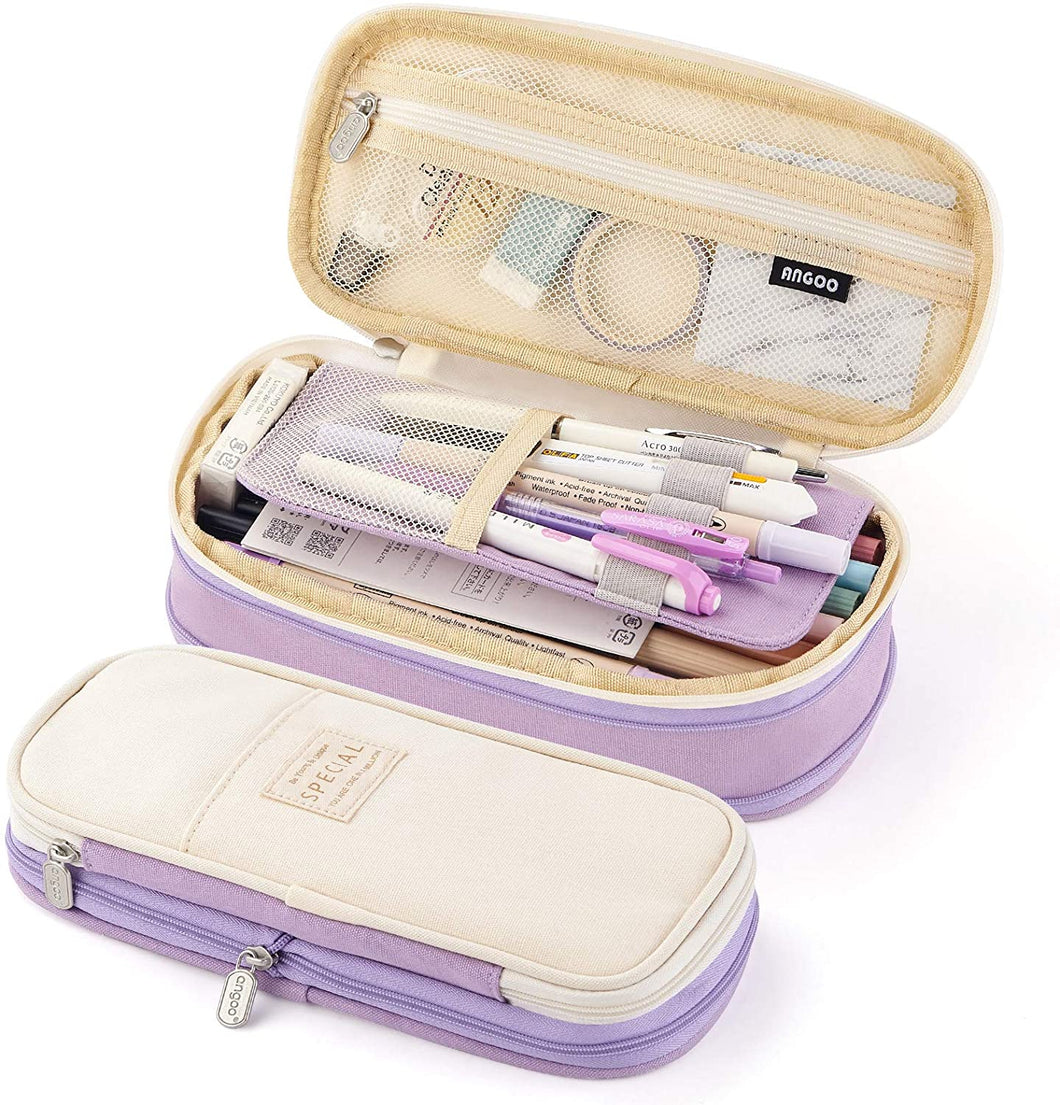 EASTHILL Large Capacity Pencil Case Purple 