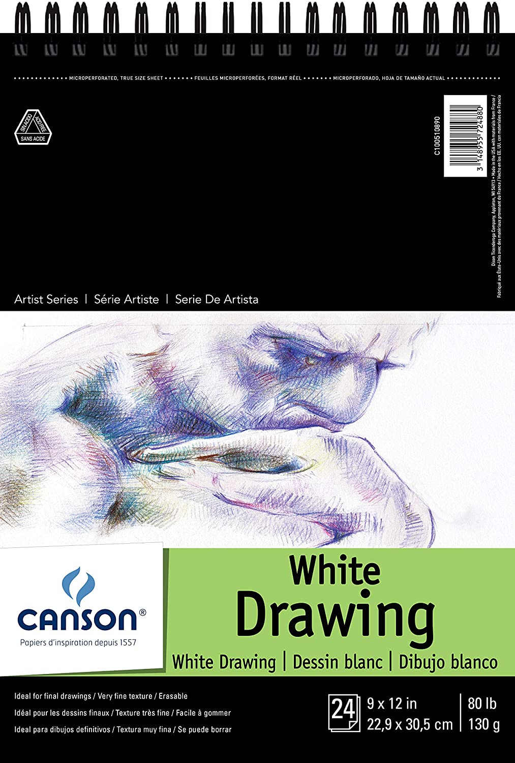 Canson - Pure White Drawing 9” x 12”
