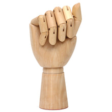 Cargar imagen en el visor de la galería, Articulated Wooden Hands, 7&quot; Articulated Wooden Right Hand
