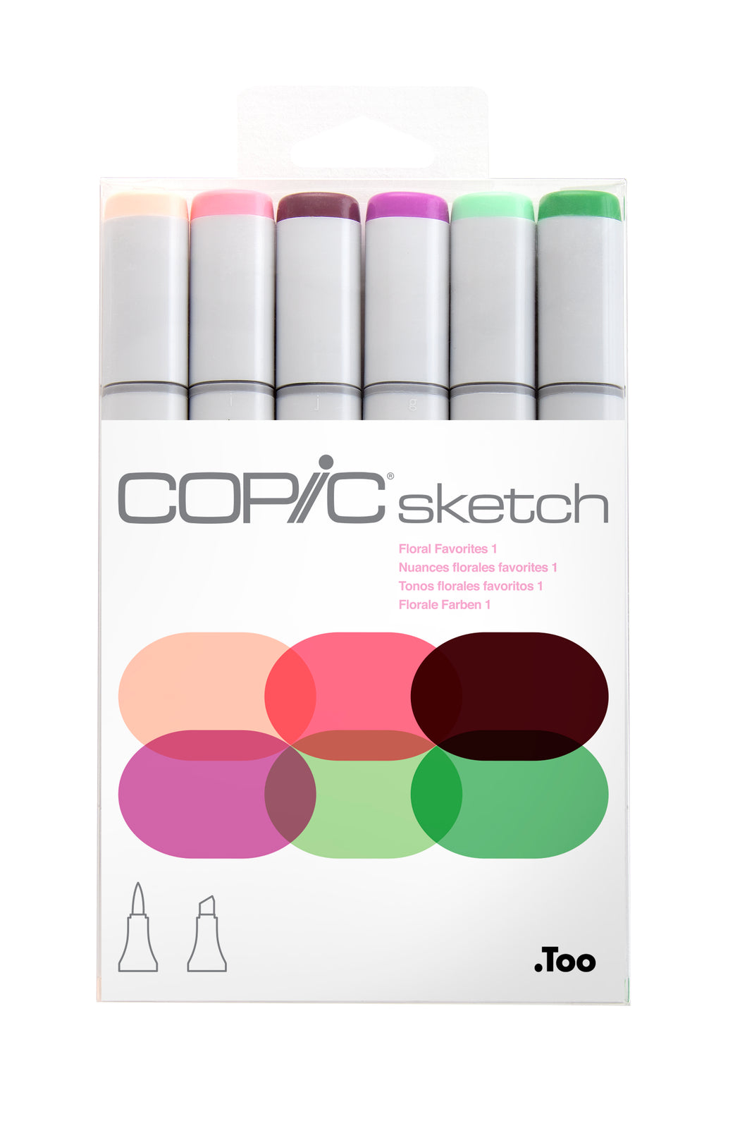 COPIC Sketch Marker Sets, 6-Color Set - Floral Favorites 1