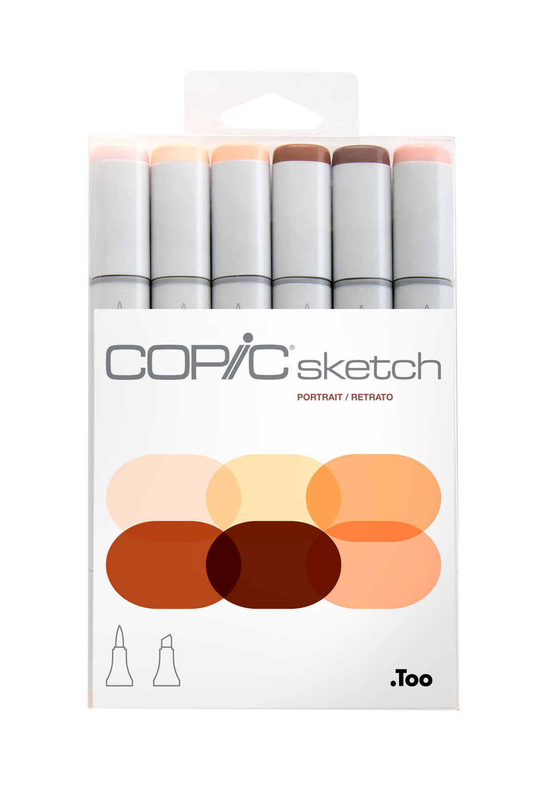COPIC Sketch Marker Sets, 6-Color Set - Portrait Tones