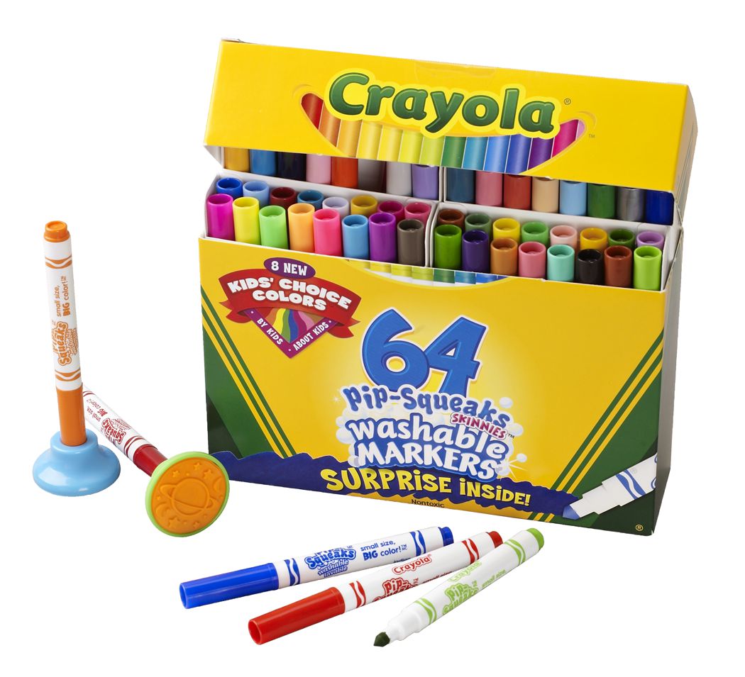 Crayola - Pip-Squeaks Skinnies Sets,  64-Color Set