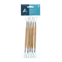 Load image into Gallery viewer, Double Tape Sculpting Tool Set 5 Pieces 6&quot; Trimming Tools - With Pins End
