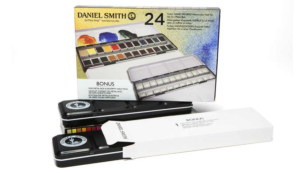 Daniel Smith - Watercolor half pan set of 24