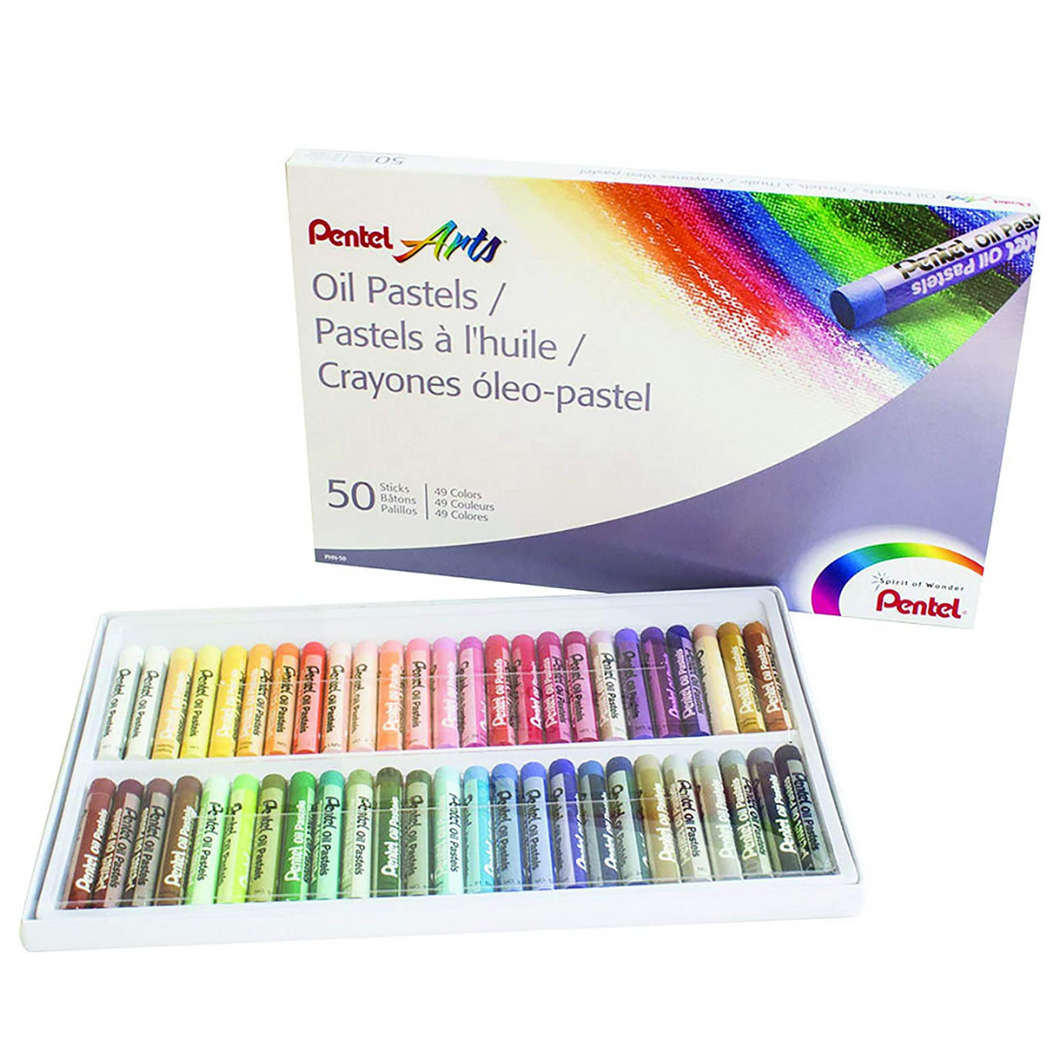 Pentel Art Oil Pastels 50 color set