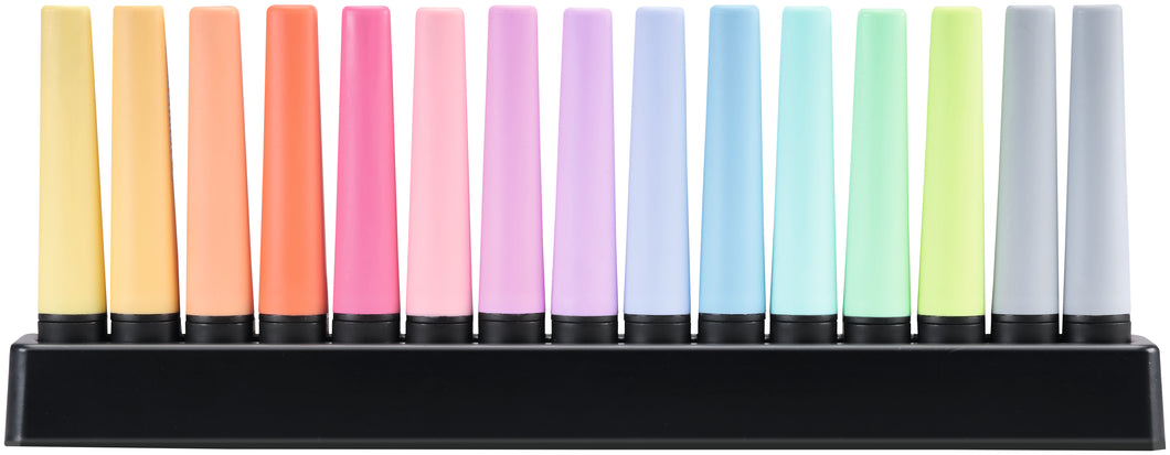 BOSS Original Highlighters Sets, 15-Highlighter Pastel Desk Set