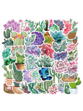 Cargar imagen en el visor de la galería, 50pcs Succulents Pattern Sticker
