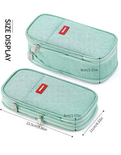 Load image into Gallery viewer, EASTHILL Large Capacity Pencil Case - Green 
