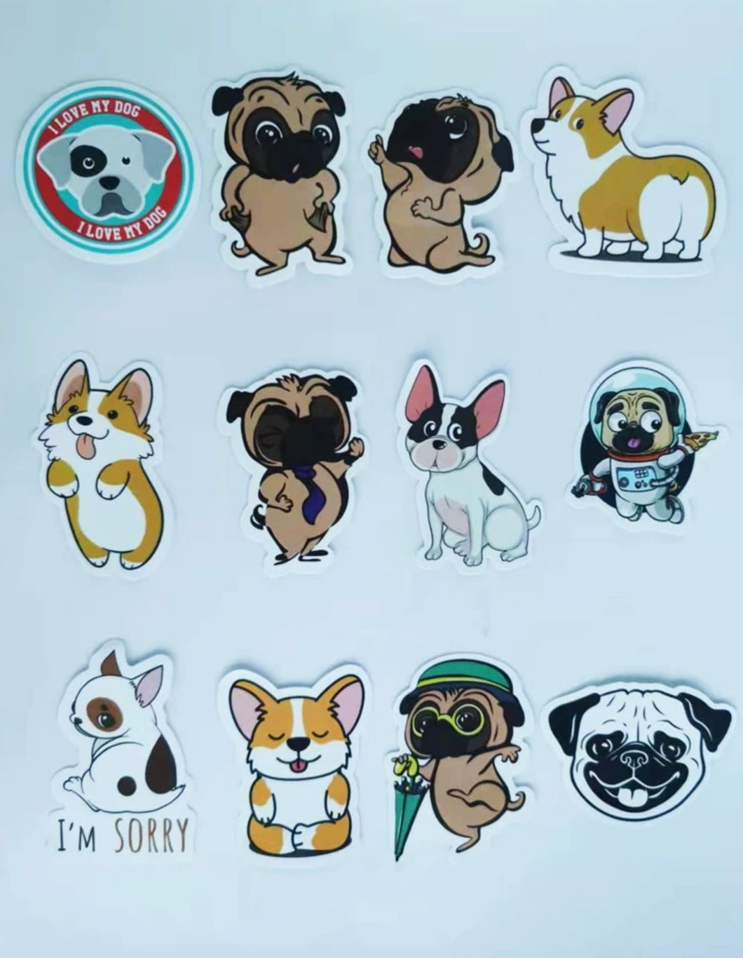50pcs Dog Pattern Sticker