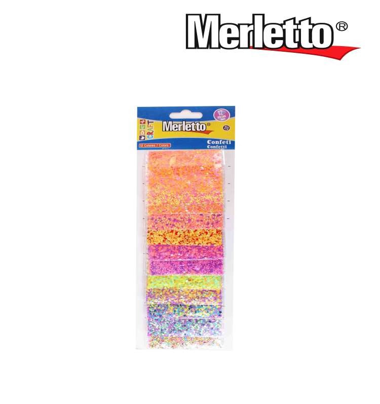 Glitter pastel 12u Merletto