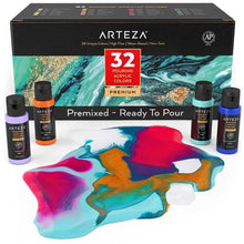 將圖片載入圖庫檢視器 ARTEZA - Juego de pintura acrílica para verter, 32 colores
