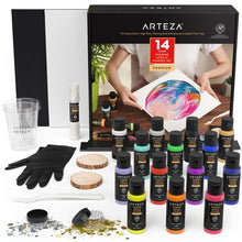 Cargar imagen en el visor de la galería, Arteza Pouring Acrilicos set de 14 colores
