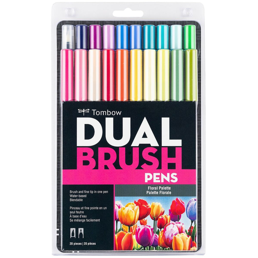 Tombow Dual Brush Pens - Floral Pallette - Set de 20
