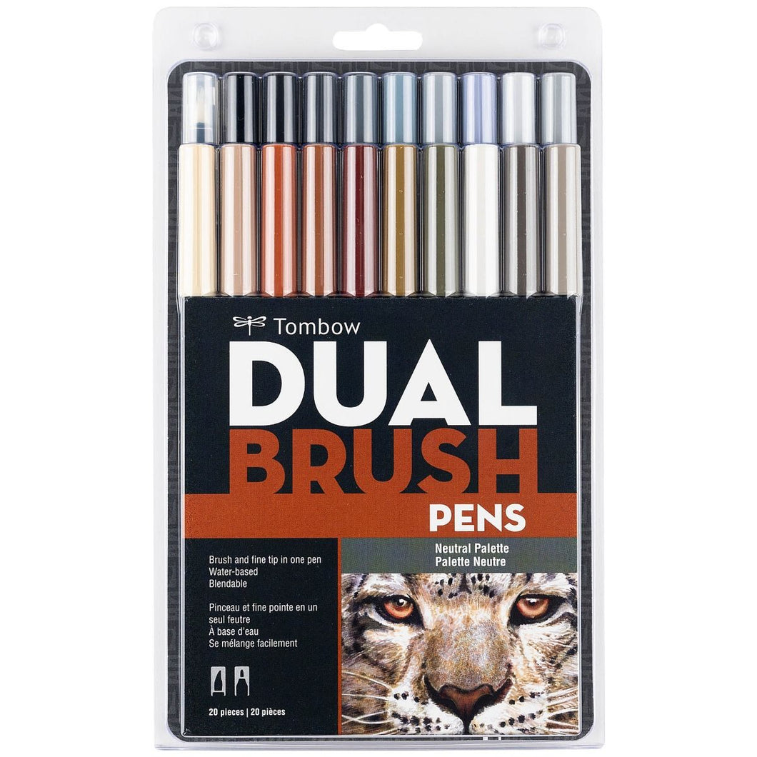 Tombow Dual Brush Pens - Neutral Pallette - Set de 20
