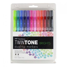 Load image into Gallery viewer, Tombow - Set of 12 Twintone markers - Bright
