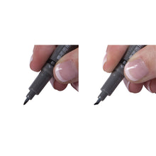 Load image into Gallery viewer, Fudenosuke Brush Pen, Twin Tip, Black/Gray
