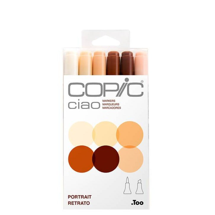 COPIC Ciao Markers, Sets, 6-Color Set - Skin Tones