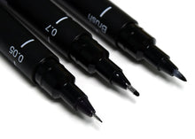 Cargar imagen en el visor de la galería, uni Pin Fineliner Sets - 12-Pen Set - Black
