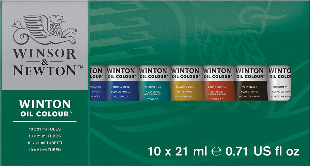 Winton Oil Color Basic Set, Ten 21ml Tubes