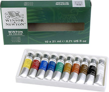 Carregar imagem no visualizador da galeria, Winton Oil Color Basic Set, Ten 21ml Tubes
